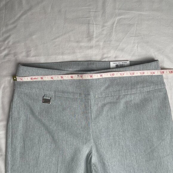 NWT Macy's Alfani LIGHT Grey Skinny Dress Pant Tummy Control Trouser, 6 - Picture 7 of 10